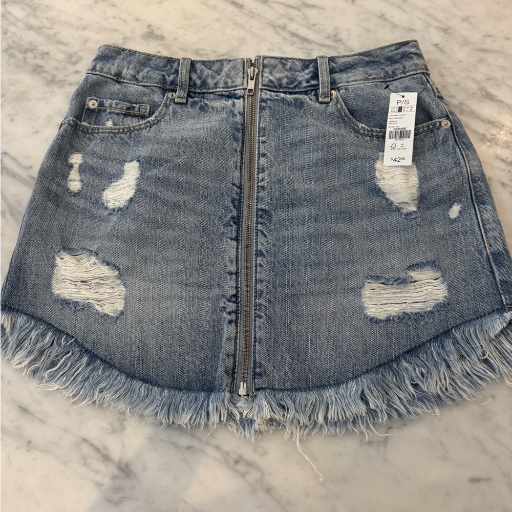 American Eagle Denim mini shirt size 4